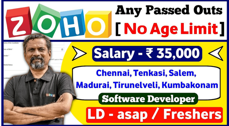 Zoho Hiring Sales Executives 2024