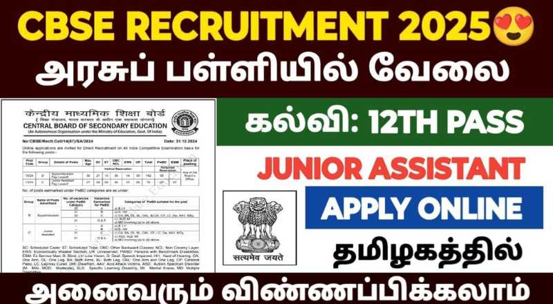 CBSE Recruitment 2025