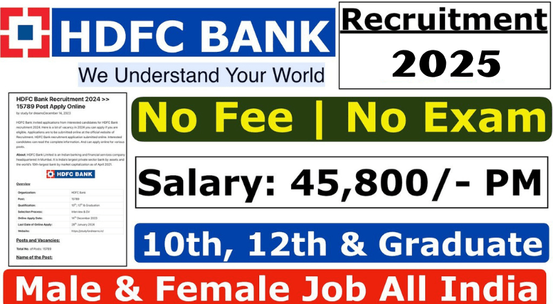 HDFC Bank Recruitment 2025