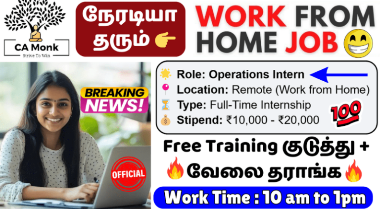 CA Monk Remote Work from Home 2025 𝐉𝐎𝐁𝐒 𝐌𝐀𝐍𝐈