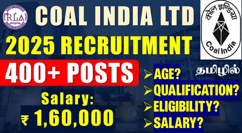 Coal India Limited (CIL) Recruitment 2025