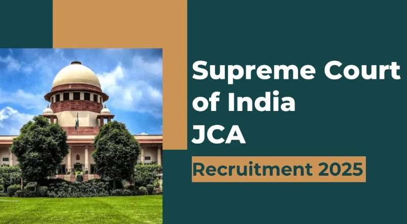 Supreme Court of India Recruitment 2025