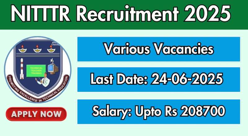 NITTTR Chennai Recruitment 2025