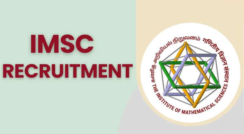 IMSc Chennai Recruitment 2025
