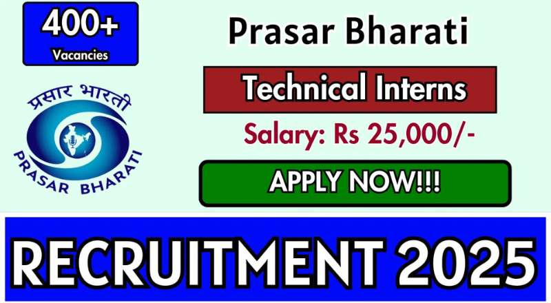 Prasar Bharati Recruitment 2025