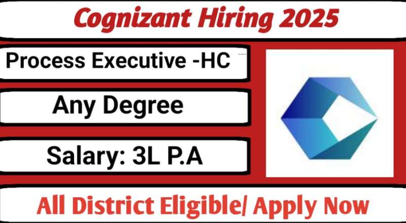 Cognizant Process Executive Job 2025