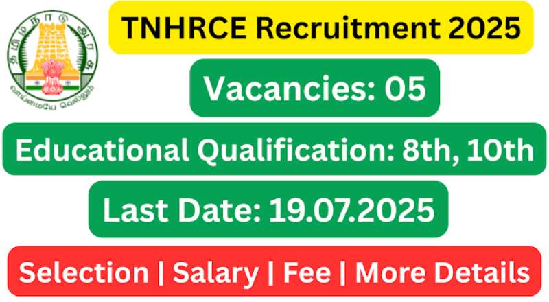 Vadapalani Andavar Recruitment 2025