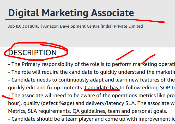 Digital Marketing Associate at Amazon