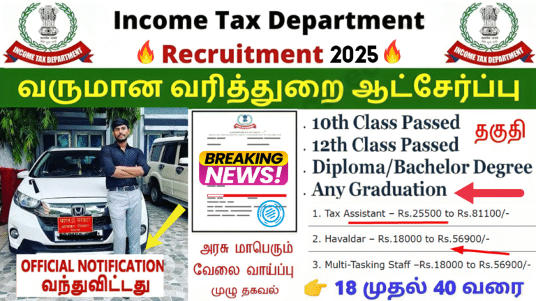 Income Tax India Recruitment 2025