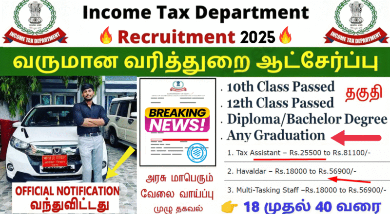 Income Tax India Recruitment 2025