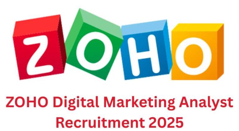 ZOHO Digital Marketing Analyst Recruitment 2025