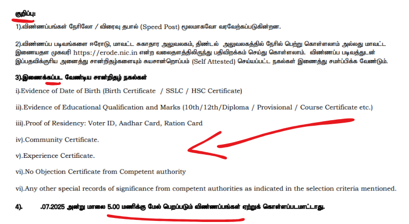 Erode DHS Recruitment 2025