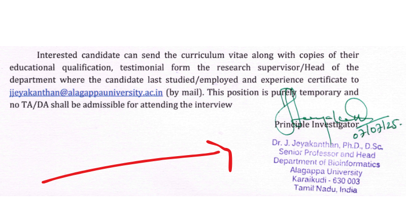Alagappa University Recruitment 2025