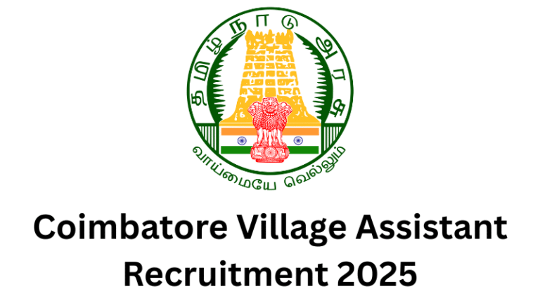 Coimbatore Village Assistant Recruitment 2025
