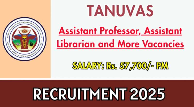TANUVAS Recruitment 2025