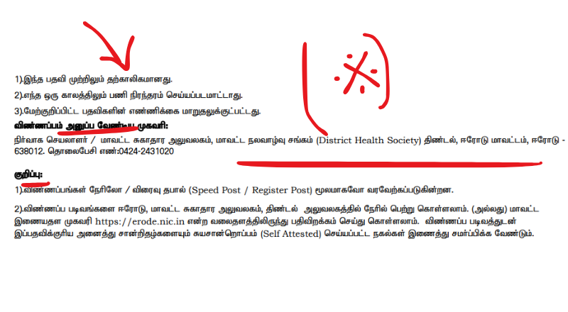 Erode DHS Recruitment 2025