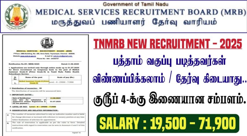 TN MRB Recruitment 2025