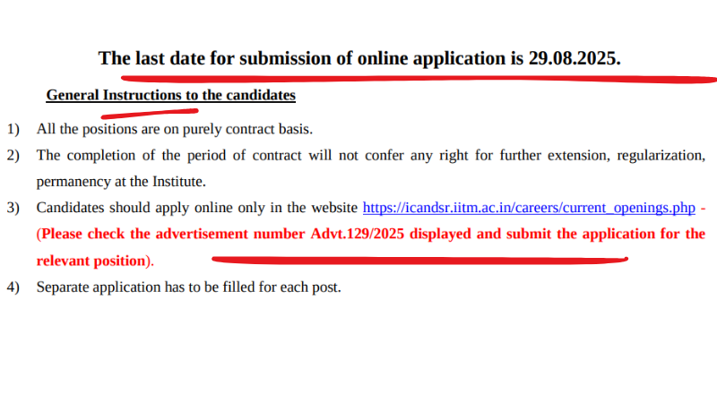 IIT Madras Recruitment 2025