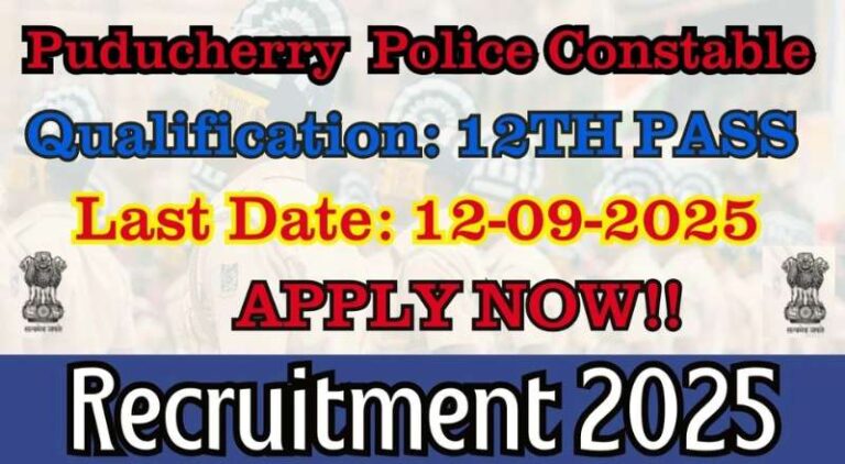 Puducherry Police Recruitment 2025
