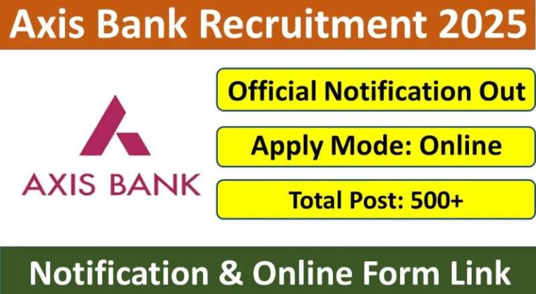 Axis Bank Business Development Associate and HR Associate In 2025