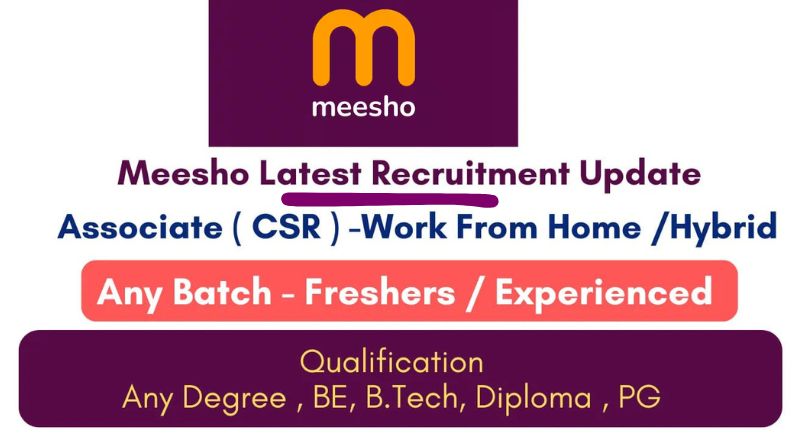 MEESHO Category Associate and Senior Associate WFH Job In 2025
