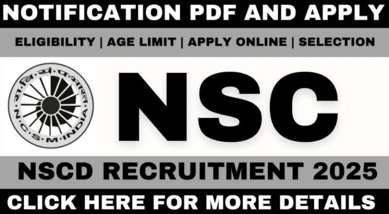 National Science Centre Recruitment 2025
