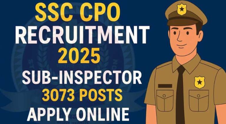 SSC CPO Recruitment 2025