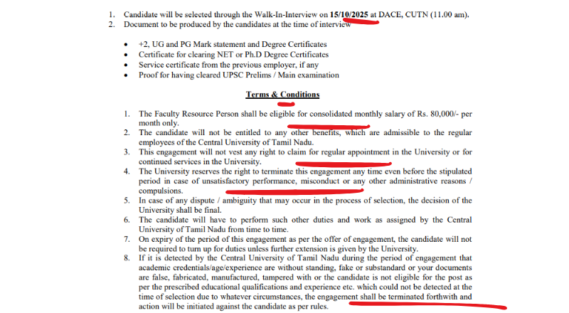 CUTN Recruitment 2025