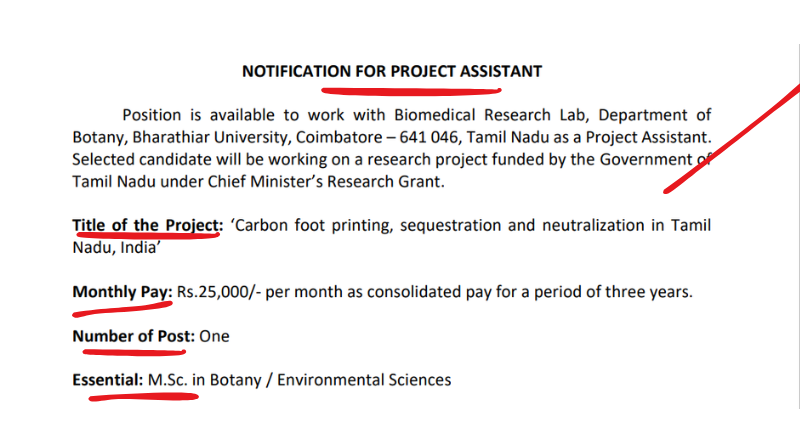 Bharathiar University Recruitment 2025