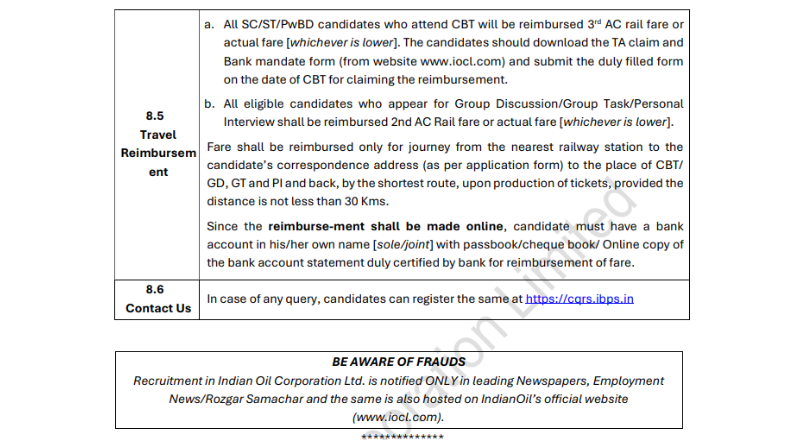 IOCL Recruitment 2025