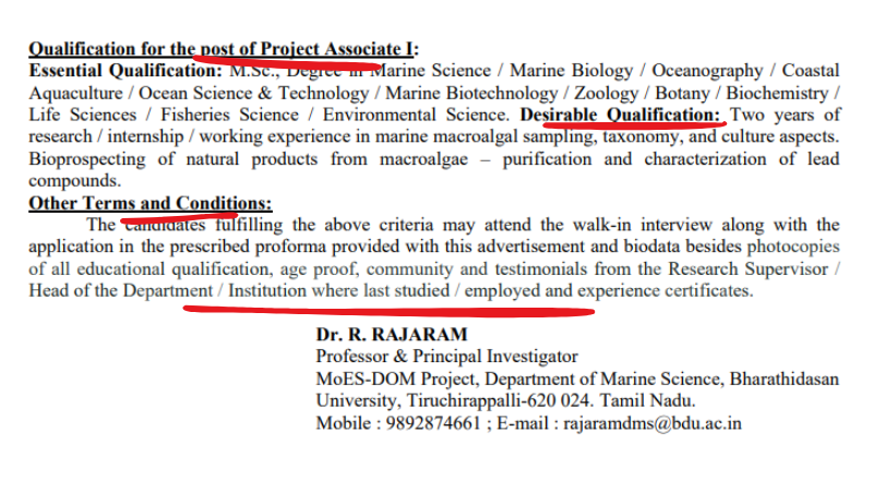 Bharathidasan University Recruitment 2025