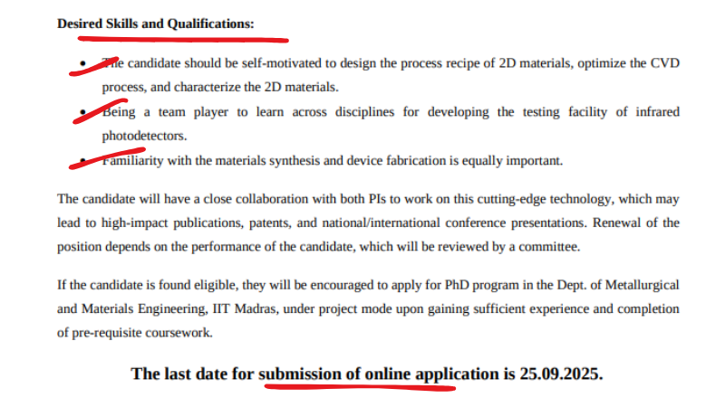 IIT Madras Recruitment 2025