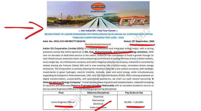 IOCL Recruitment 2025