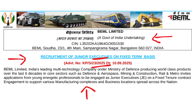 BEML Recruitment 2025