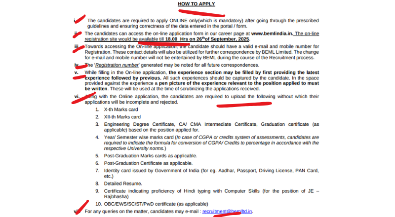 BEML Recruitment 2025