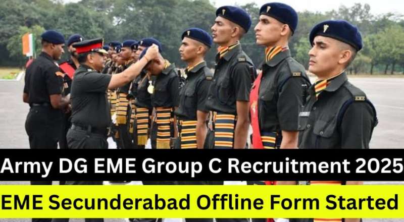 Indian Army DG EME  Recruitment 2025