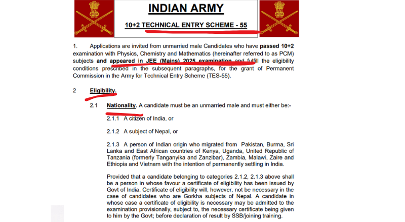 Indian Army Recruitment 2025