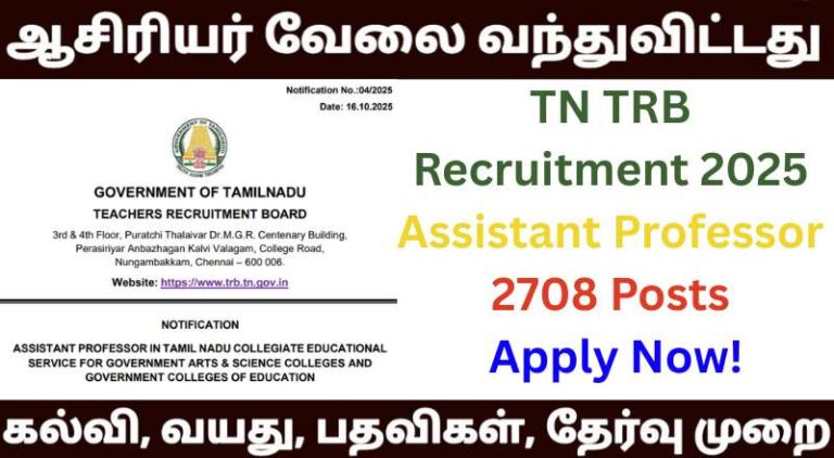 TN TRB Recruitment 2025