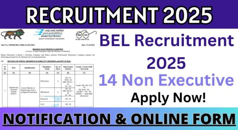 BEL Recruitment 2025