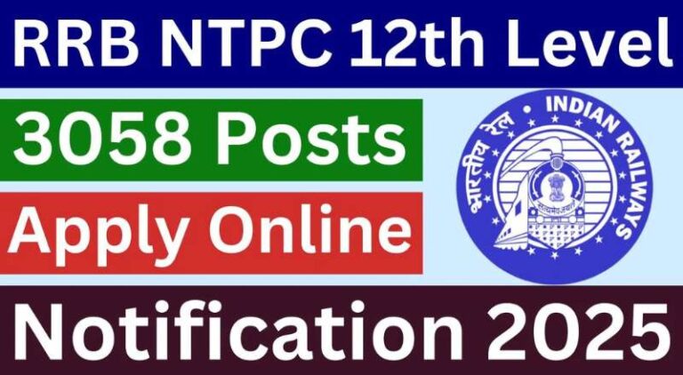 RRB NTPC (12th Level) Recruitment 2025