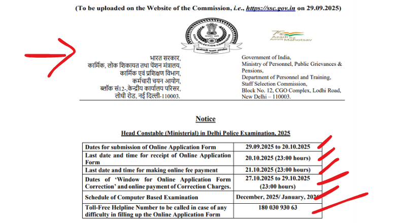 SSC Recruitment 2025