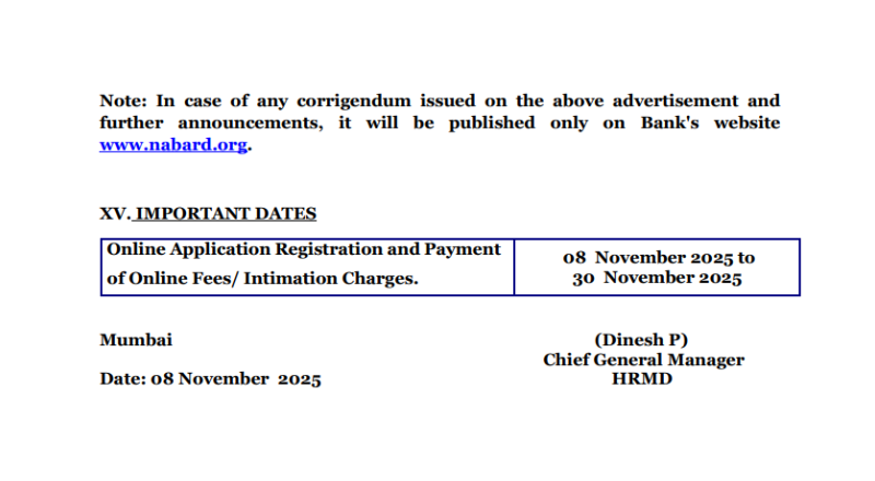 NABARD Recruitment 2025