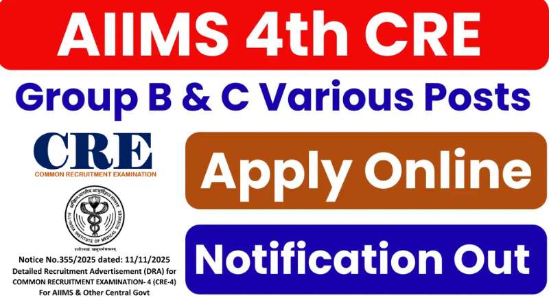 AIIMS CRE 4 Recruitment 2025