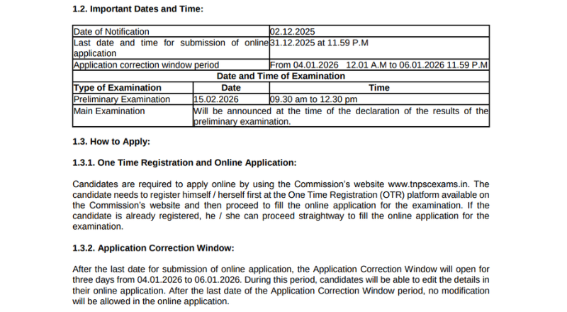 TNPSC Recruitment 2025