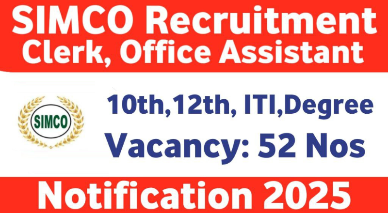 SIMCO Vellore Recruitment 2025