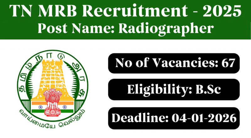 Tamilnadu MRB Recruitment 2026