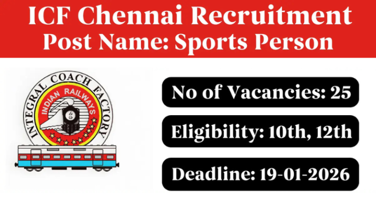 ICF Chennai Recruitment 2026