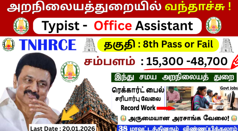 TNHRCE Chennai Recruitment 2025