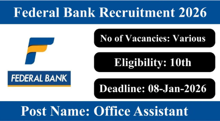 Federal Bank Recruitment 2026