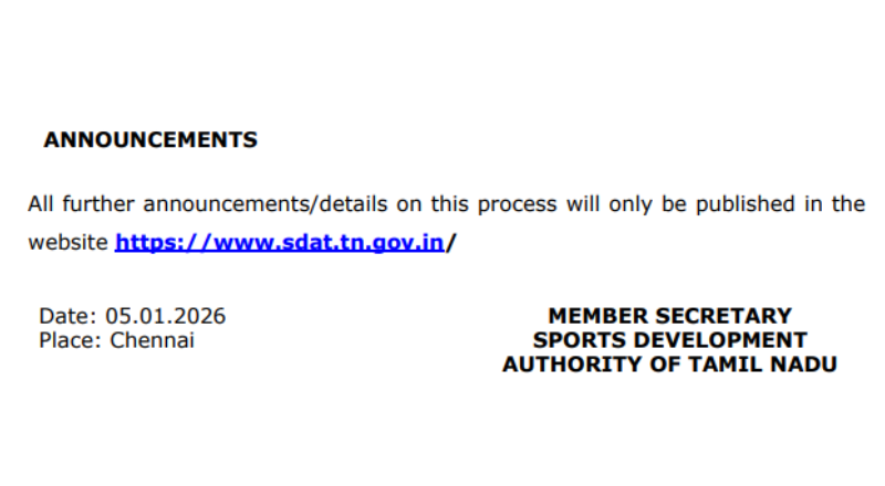 TN SDAT Recruitment 2026